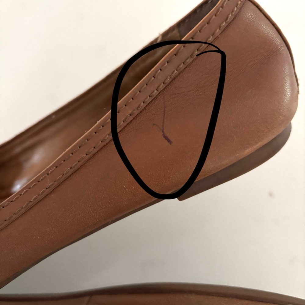 TORY BURCH•tan leather ballet flats 9.5 EUC - Picture 11 of 11